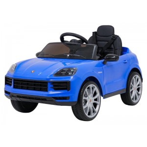 Elektrinė mašinėlė vaikui Porsche Cayenne 12V (Mėlyna)